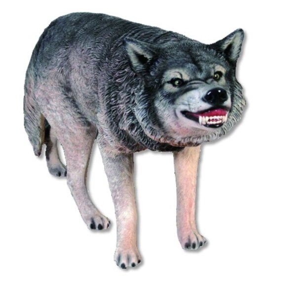 FRP オオカミ / Wolf fr100096 『動物園オブジェ アニマルオブジェ 店舗・イベント向け』 