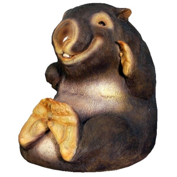 FRP 笑うウォンバット / WomBat Smiling fr110071 『動物園オブジェ アニマルオブジェ 店舗・イベント向け』 