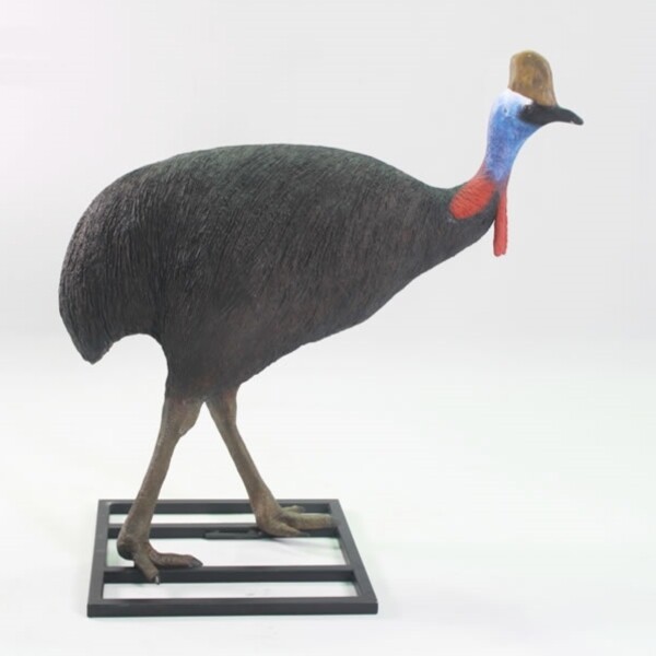 FRP ヒクイドリ雄(オス) / Cassowary Male fr080155 『動物園オブジェ アニマルオブジェ 店舗・イベント向け』 