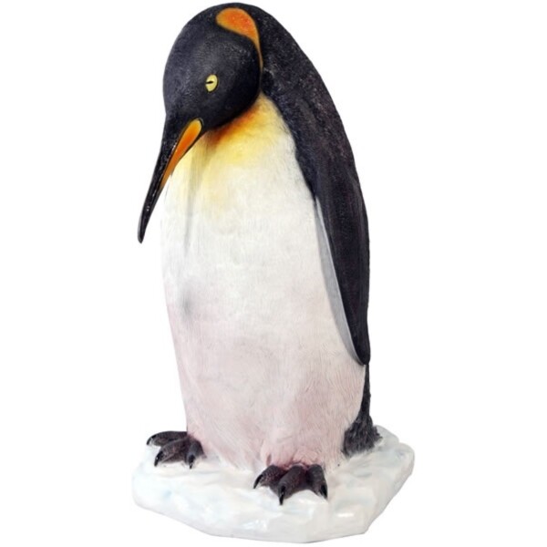 FRP 眠りそうなキングペンギン / Penguin fr100054 『水族館オブジェ アニマルオブジェ 店舗・イベント向け』 
