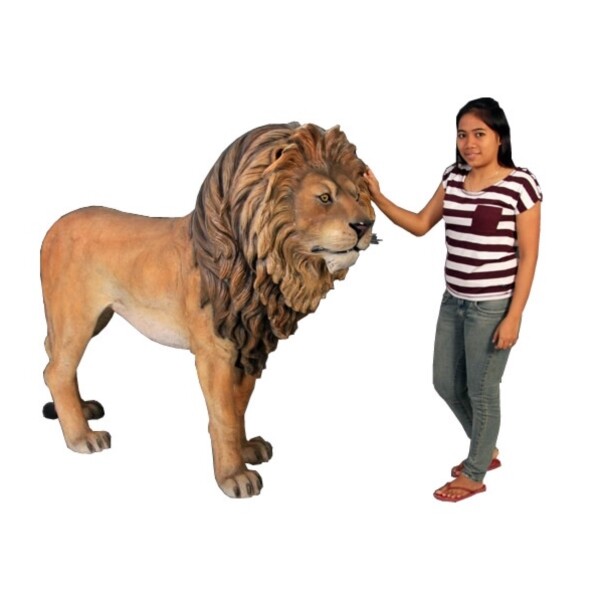 FRP 雄ライオン / Lion King fr110101 『動物園オブジェ アニマルオブジェ 店舗・イベント向け』 