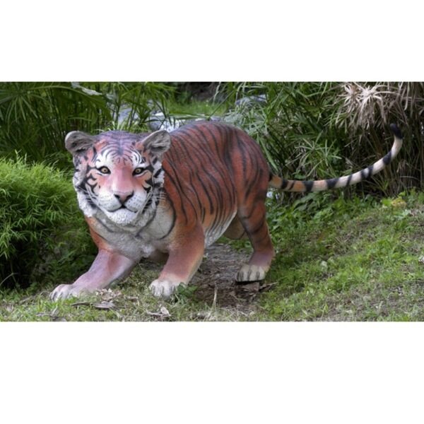 FRP 挑むベンガルタイガー / Bengal Tiger fr080120 『動物園オブジェ アニマルオブジェ 店舗・イベント向け』 