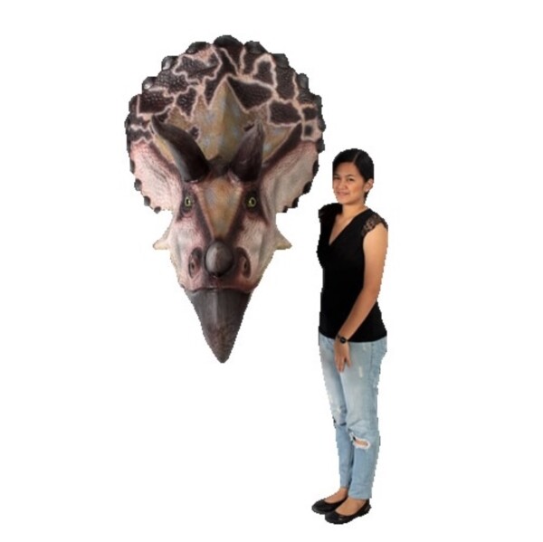 FRP トリケラトプスの頭 / Triceratops - Head Only fr110016 『恐竜オブジェ 博物館オブジェ 店舗・イベント向け』 
