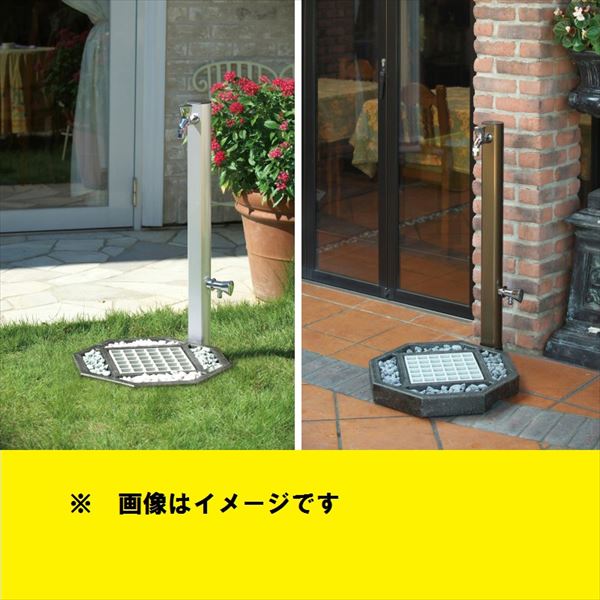 オンリーワン 風水水栓パン オクタゴン HV3-G211P8-G 『水栓柱・立水栓 水受け（パン）』 グレー