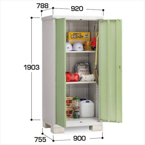 『配送は関東・東海限定』イナバ物置　BJX／アイビーストッカー　BJX-097E JG　全面棚タイプ　 JG(ジェードグリーン)
