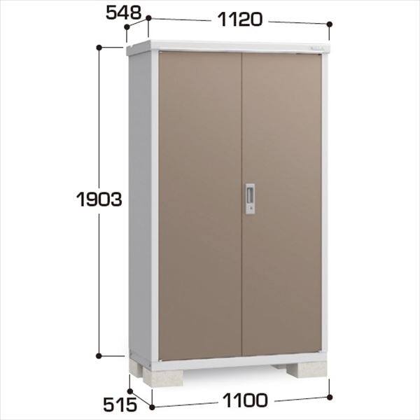 『配送は関東・東海限定』イナバ物置　BJX／アイビーストッカー　BJX-115E EB　全面棚タイプ　 EB(エボニーブラウン)