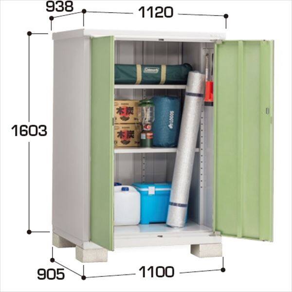 『配送は関東・東海限定』イナバ物置　BJX／アイビーストッカー　BJX-119D JG　全面棚タイプ　 JG(ジェードグリーン)