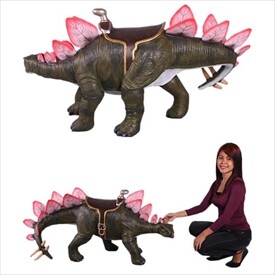 FRP 乗れるステゴサウルス / Stegosaurus 24 H fr150077 『恐竜オブジェ 博物館オブジェ 店舗・イベント向け』 
