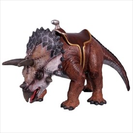 FRP 乗れるトリケラトプス / Triceratops 24 H fr150049 『恐竜オブジェ 博物館オブジェ 店舗・イベント向け』 
