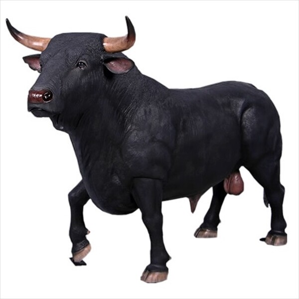 FRP スペインの闘牛 / Black Spanish Bull fr150232 『動物園オブジェ アニマルオブジェ 店舗・ホテル向け』 