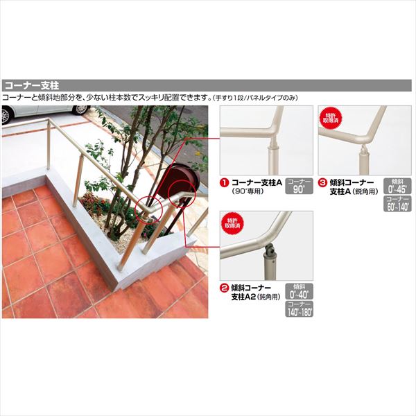 【法人様限定】四国化成　手すり　セイフティビーム　SJ型　SJ手すり　W:18　SＪ-TA18　アルミタイプ アルミタイプ