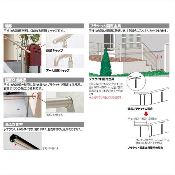 四国化成　手すり　セイフティビーム　SJ型　SJ手すり　W:18　SJ-TM18　被覆タイプ 被覆タイプ