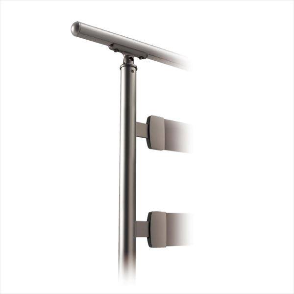 【法人様限定商品 個人宅・現場配送不可】四国化成　手すり　セイフティビーム　SU型 パネルタイプ用　埋込式　傾斜コーナー 支柱E　SU-PE08　（1本入）　 