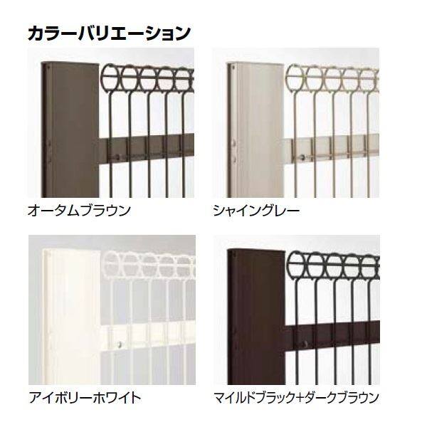 リクシル TOEX ハイグリッド門扉NF1型 柱使用 09-15 片開き シリンダー錠使用（レバー式内蔵錠） 