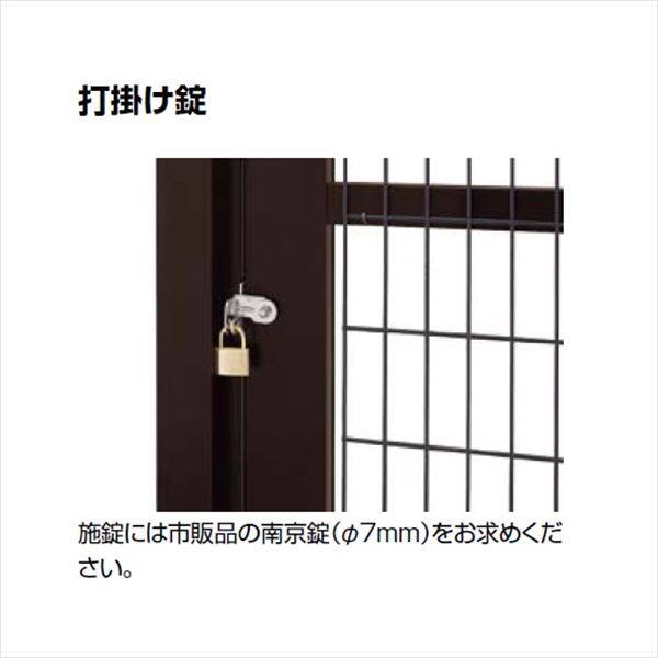 リクシル TOEX ハイグリッド門扉NF1型 柱使用 09-18 片開き 打掛け錠使用 