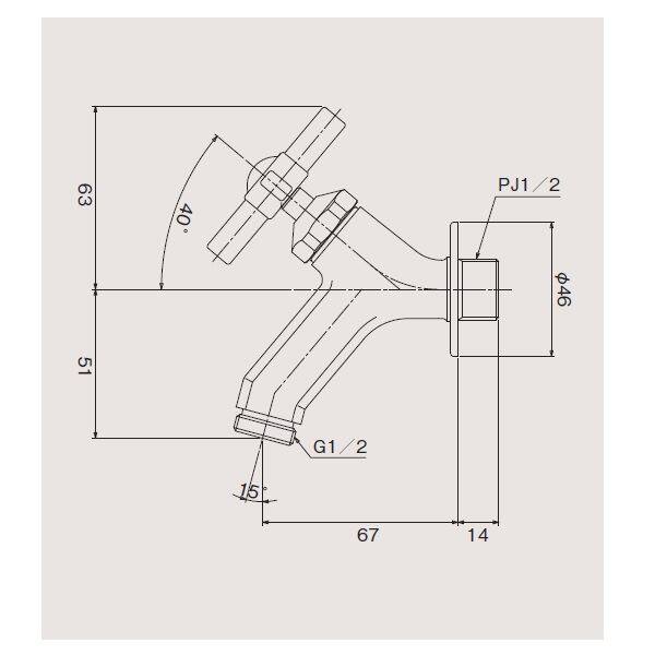 オンリーワン ガーデン水栓 トランクフォーセット スリー GM3-F-281 真鍮 ※泡沫アダプタは別売 