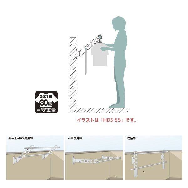 川口技研 ホスクリーン 腰壁用ホスクリーン HS-45型 ＊2本入り ＃HDS-45-DB 『物干し 屋外』 『ベランダ』 ダークブロンズ