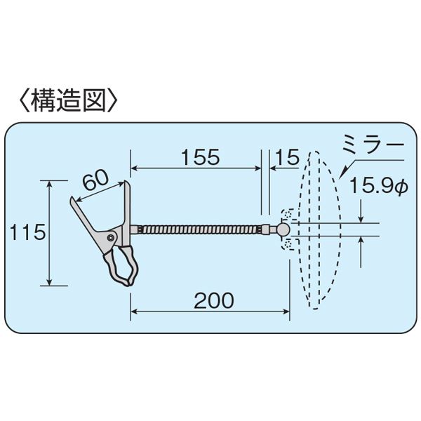 信栄物産　ミラーオプションパーツ　フレキ＆クリップ　＃SK-60　 
