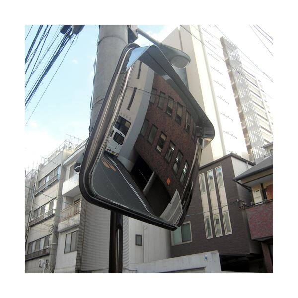 信栄物産　ステンレスミラー　角型　375×485　＃S-5BR 茶