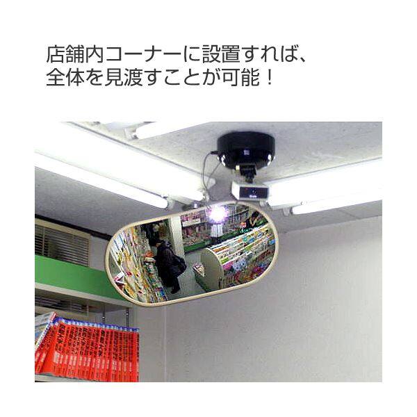 信栄物産　防犯ミラー室内用　フレキシブル　小判　255×505　＃KA-500　 
