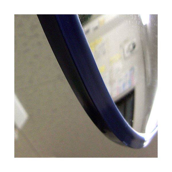 信栄物産　防犯ミラー室内用　マグネットタイプ　丸型　440径　枠：青　＃H-45M-BL　 