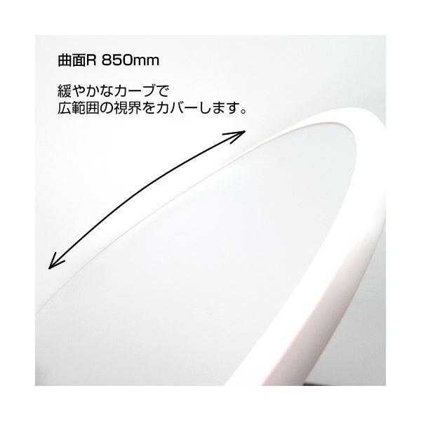 信栄物産　防犯ミラー室内用　クリップタイプ　丸型　310径　枠：白　＃H-30K-W　 