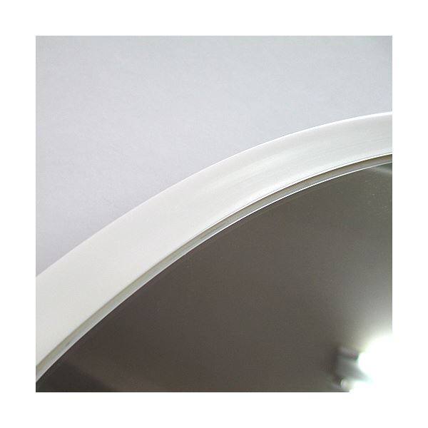 信栄物産　防犯ミラー室内用　クランプタイプ　丸型　310径　枠：白　＃CR-30W　 