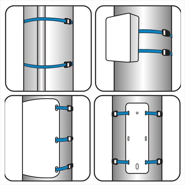 信栄物産　締め金具　プラスチックベルト　10幅×900mm　2本1セット　＃PB-109N　 