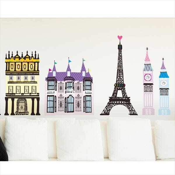 東京ステッカー 高級ウォールステッカー ホラグチ カヨ 「ディパーチャーデイズB」 Lサイズ ＊TS0055-AL 『おしゃれ かわいい』 『壁 シール』 