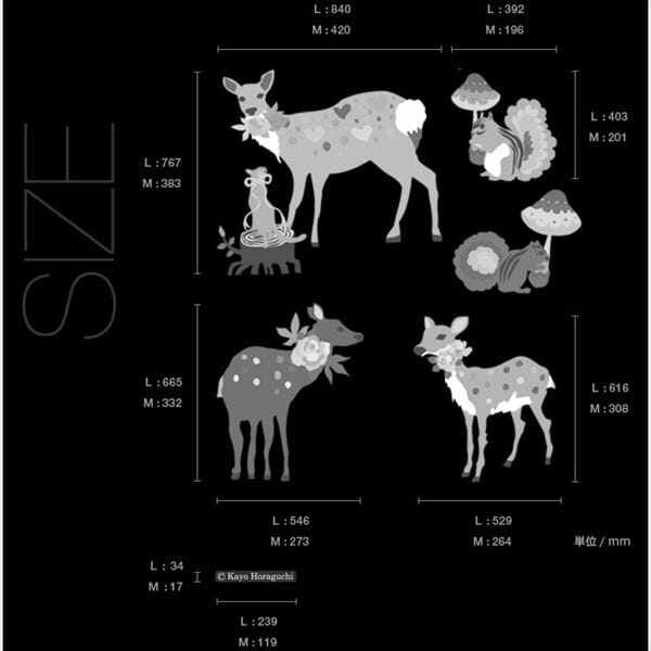 東京ステッカー 高級ウォールステッカー ホラグチ カヨ 「スィートレインA」 Sサイズ ＊TS0063-AL 『おしゃれ かわいい』 『壁 シール』 