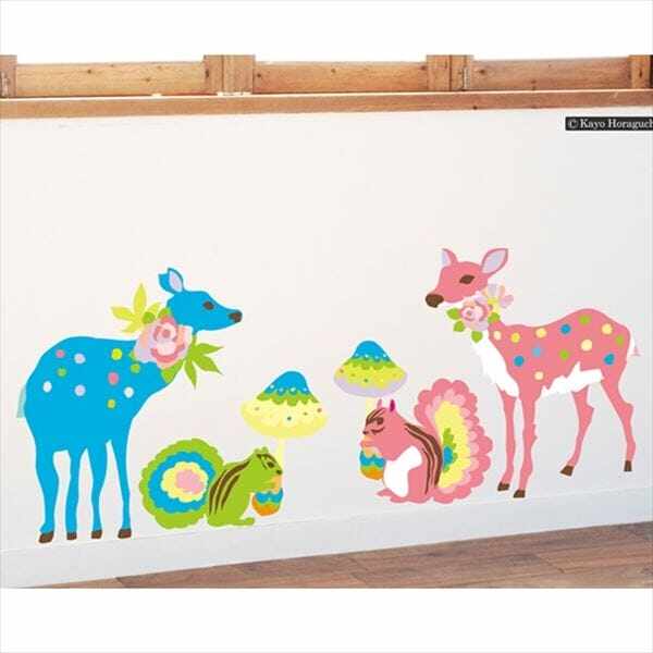 東京ステッカー 高級ウォールステッカー ホラグチ カヨ 「スィートレインA」 Sサイズ ＊TS0063-AL 『おしゃれ かわいい』 『壁 シール』 