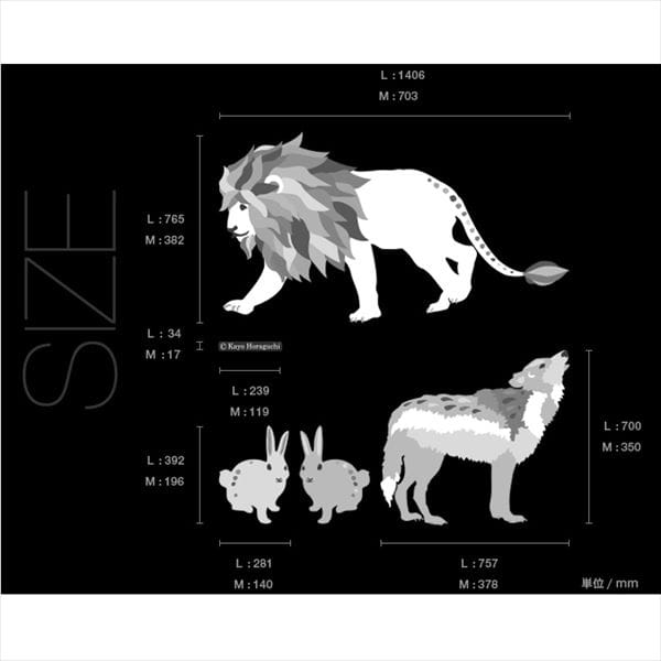 東京ステッカー 高級ウォールステッカー ホラグチ カヨ 「スィートトゥースA」 Sサイズ ＊TS0065-AL 『おしゃれ かわいい』 『壁 シール』 