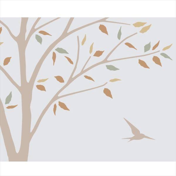 東京ステッカー 高級ウォールステッカー 植物 木とツバメ Mサイズ ＊TS0027-EM ベージュ 『おしゃれ かわいい』 『壁 シール』 