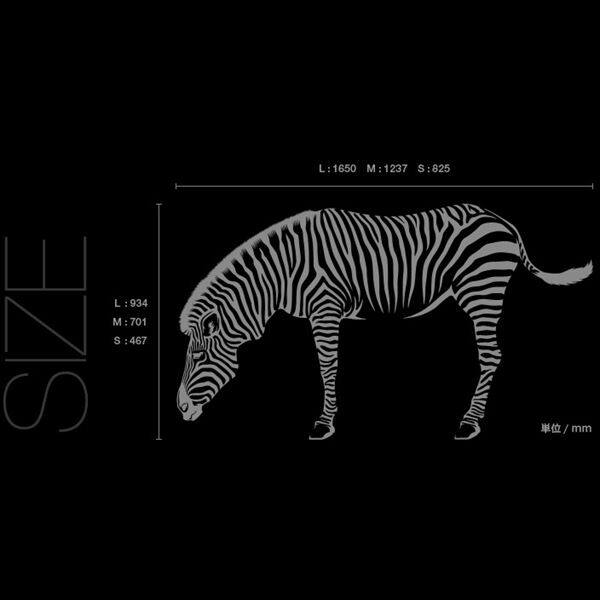 東京ステッカー 高級ウォールステッカー 動物 シマウマ Lサイズ ＊TS0012-BL レッド 『おしゃれ かわいい』 『壁 シール』 