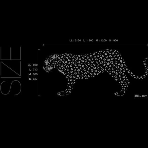 東京ステッカー 高級ウォールステッカー 動物 ヒョウ Mサイズ ＊TS0019-DM オレンジ 『おしゃれ かわいい』 『壁 シール』 