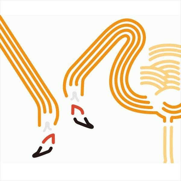 東京ステッカー 高級ウォールステッカー 動物 フラミンゴ ドリンク Mサイズ ＊TS0046-CM オレンジ 『おしゃれ かわいい』 『壁 シール』 