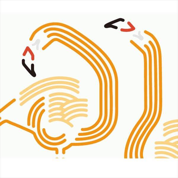 東京ステッカー 高級ウォールステッカー 動物 フラミンゴ ルック Sサイズ ＊TS0047-CS オレンジ 『おしゃれ かわいい』 『壁 シール』 