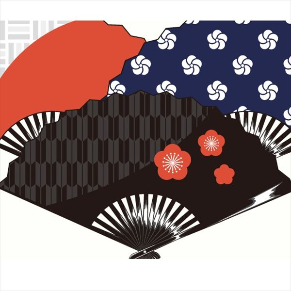 東京ステッカー 高級ウォールステッカー 和風 扇子 Lサイズ ＊TS0026-AL 黒と鶯色 『おしゃれ かわいい』 『壁 シール』 