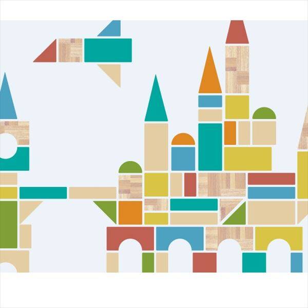 東京ステッカー 高級ウォールステッカー キッズ 積み木遊び Mサイズ ＊TS0029-AM ベーシック 『おしゃれ かわいい』 『壁 シール』 