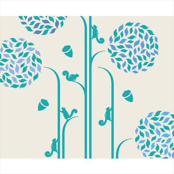 東京ステッカー 高級ウォールステッカー キッズ ドングリ探し Sサイズ ＊TS0005-ES ブルー 『おしゃれ かわいい』 『壁 シール』 