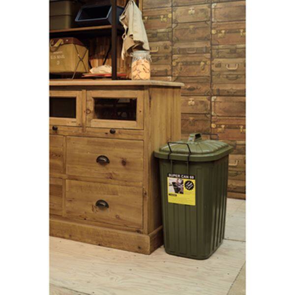 東谷 Light Furniture スーパーカン60L #LFS-937GR グリーン