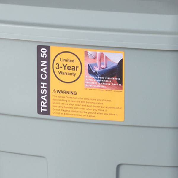 東谷 Light Furniture トラッシュカン50L #LFS-936WH ホワイト