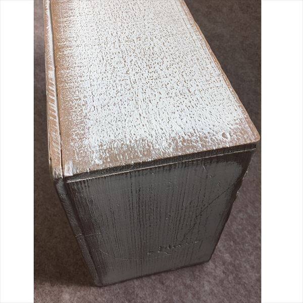 ヘルメス ウレタンウッド アンティークBOX 小 WB-S （W) シャビーホワイト シャビーホワイト