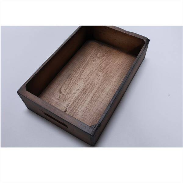 ヘルメス ウレタンウッド アンティークBOX 小 WB-S （DB） ダークブラウン ダークブラウン