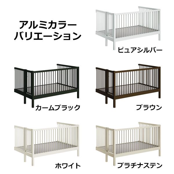 YKKAP ルシアスバルコニー 柱建式 庭置納まり たて格子 関東間 標準柱 1間×6尺 門扉外観左側（L） 手すり高さ1,105mm 床：グレイシルバー