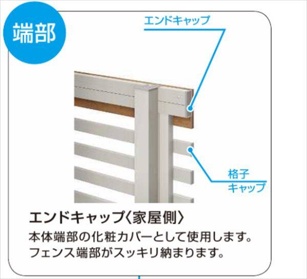 YKKAP YKK ルシアスフェンス X01型 エンドキャップ（4個で1組） カームブラック