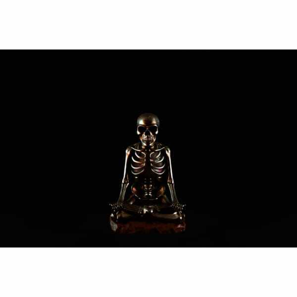 友愛玩具 スカルデコレーション メタリック瞑想ドクロ(ライト付) HW-1173 『ハロウィン 飾り付け カボチャ かわいい』 