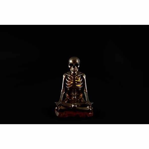 友愛玩具 スカルデコレーション メタリック瞑想ドクロ(ライト付) HW-1173 『ハロウィン 飾り付け カボチャ かわいい』 