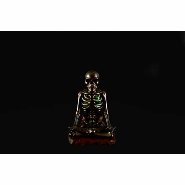 友愛玩具 スカルデコレーション メタリック瞑想ドクロ(ライト付) HW-1173 『ハロウィン 飾り付け カボチャ かわいい』 