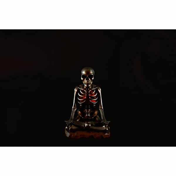 友愛玩具 スカルデコレーション メタリック瞑想ドクロ(ライト付) HW-1173 『ハロウィン 飾り付け カボチャ かわいい』 